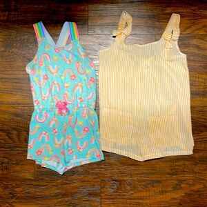 2 Sweet Rompers!! Can use as beach or swim covers!